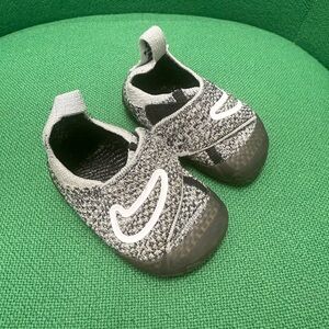 Kids' Black and Gray Slip-On Shoes